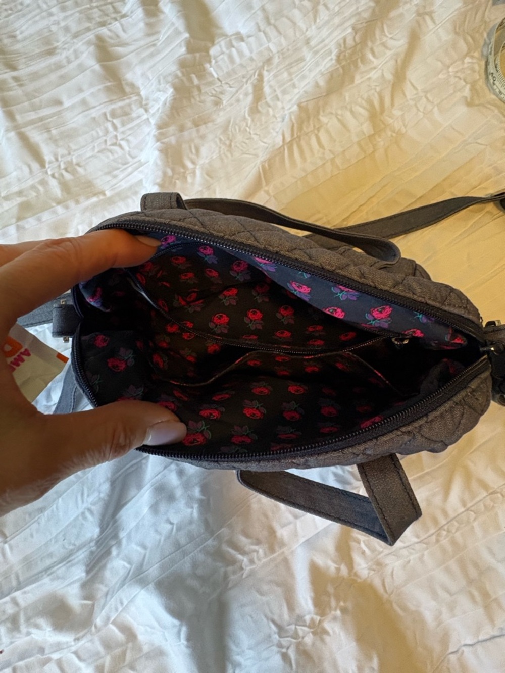 Vera Bradley Quilted Crossbody Bag - deep blue - Picture 3 of 3